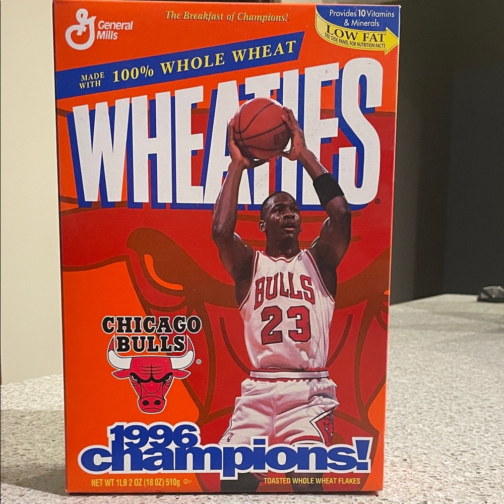 Jordan Wheaties Box 1986 Champions Sealed Vintage Super Rare